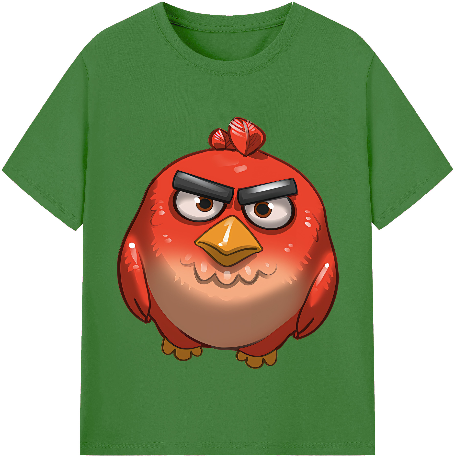 （画像用） Angry Birds アングリーバード レディースカジュアルプリントTシャツ（綿100％）